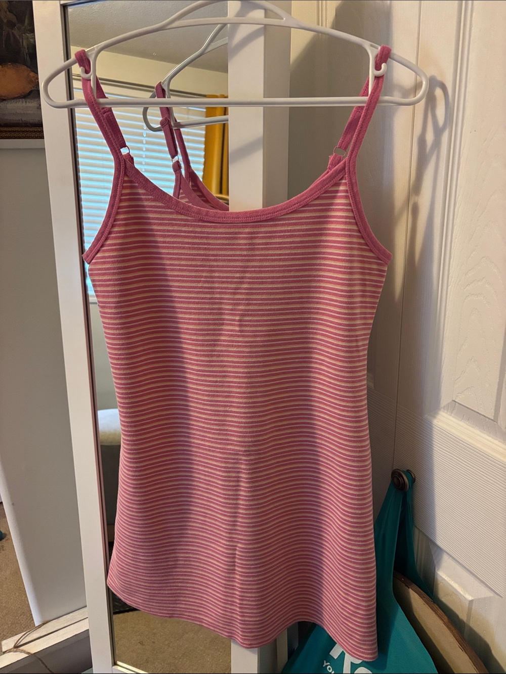 Pink Striped Women's baby doll Dress - Soft Casual Layer